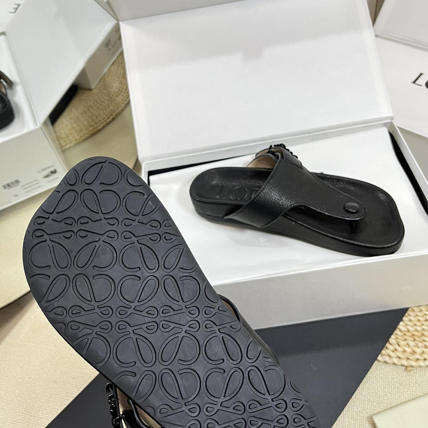 Loewe Anagram Ease Sandal In Kidskin - PerfectKickZ