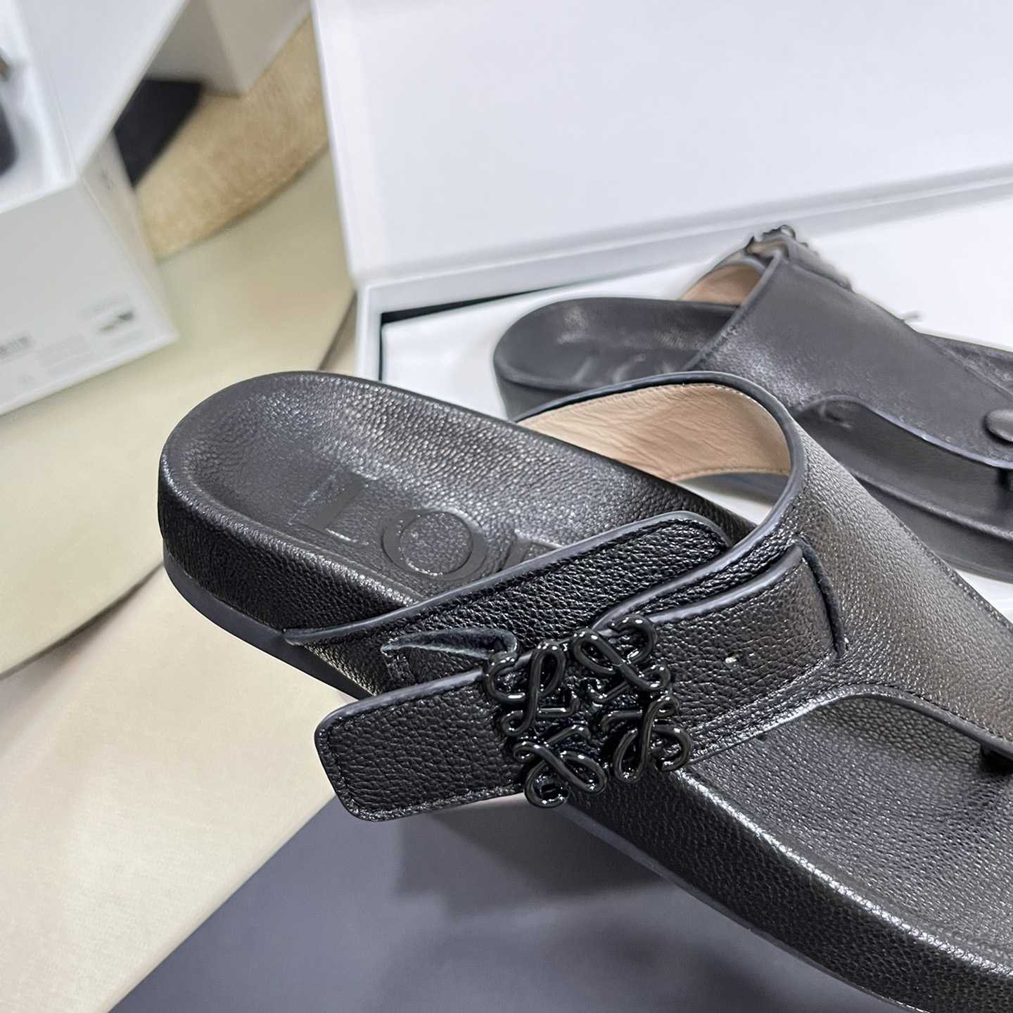 Loewe Anagram Ease Sandal In Kidskin - PerfectKickZ