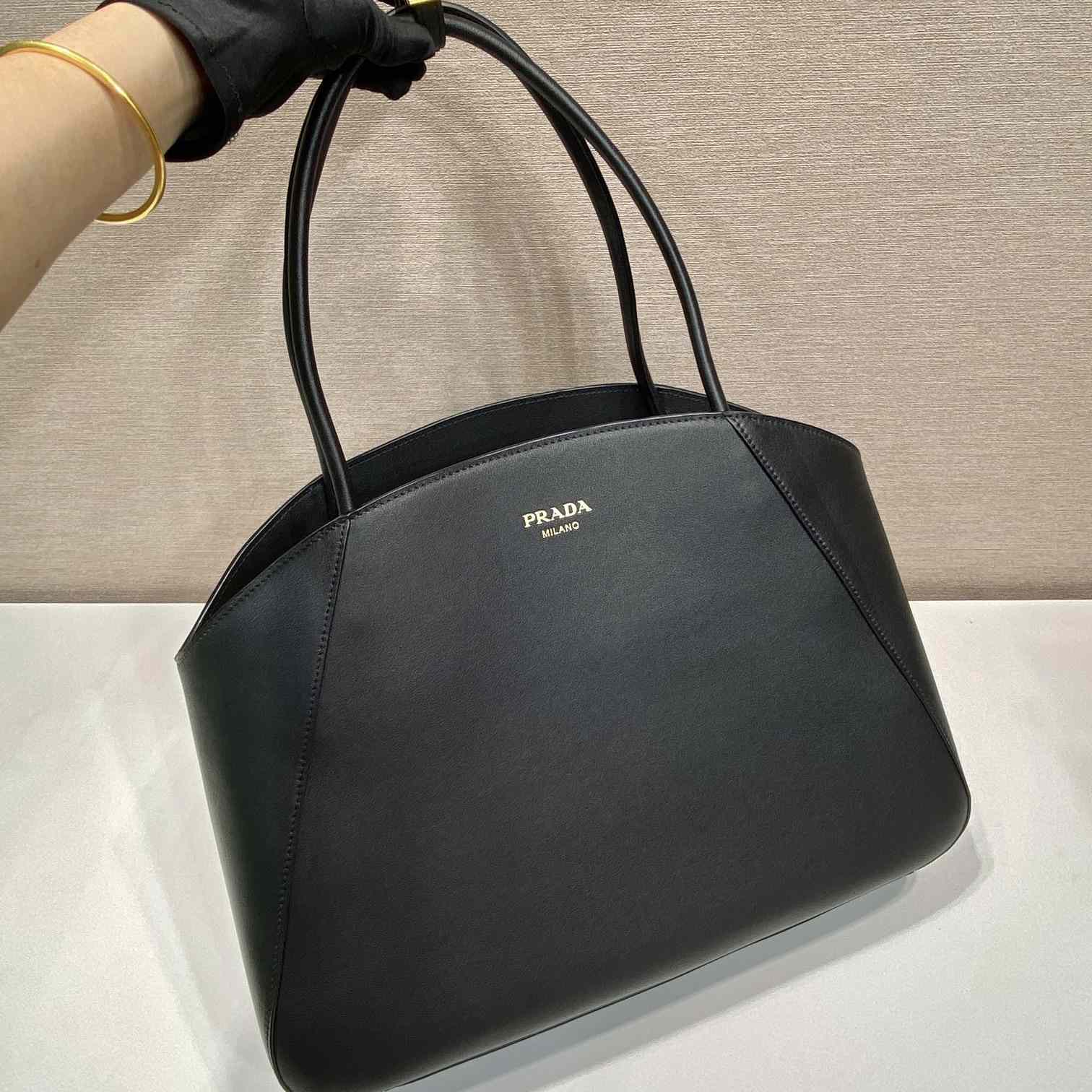 Prada Large Leather Tote Bag - PerfectKickZ
