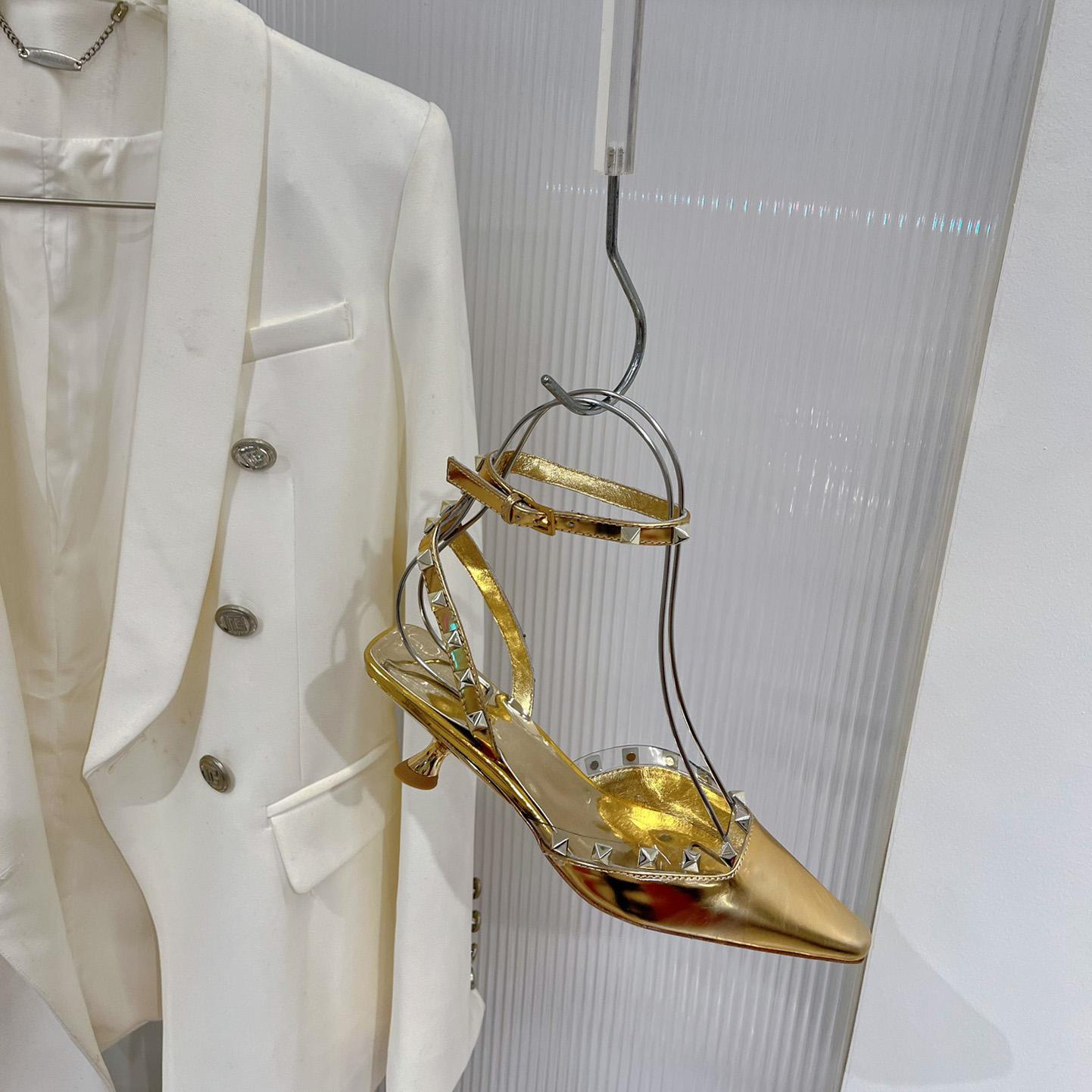 Valenti Garavani Rockstud Couture 58mm Mirrored Pumps - PerfectKickZ