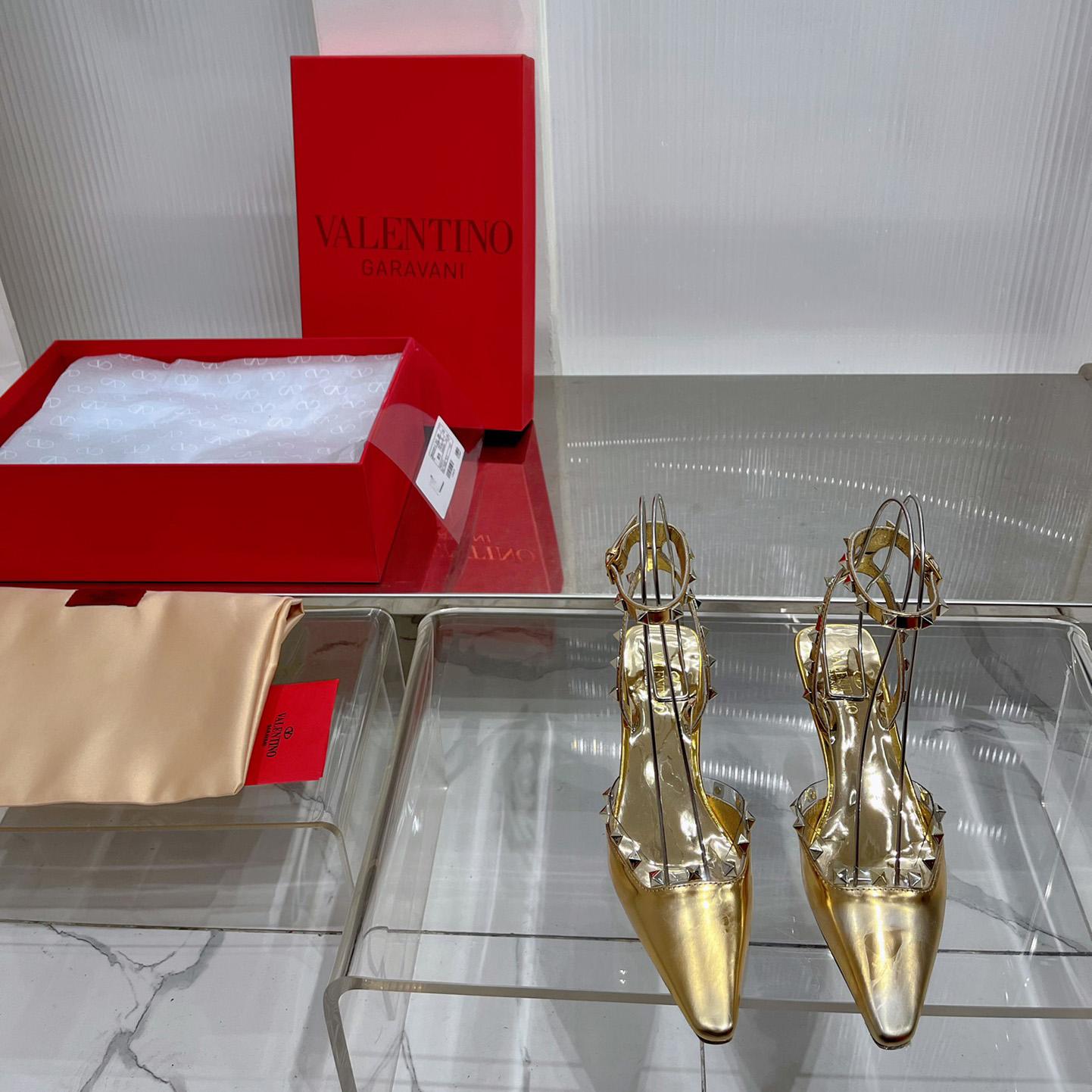 Valenti Garavani Rockstud Couture 58mm Mirrored Pumps - PerfectKickZ