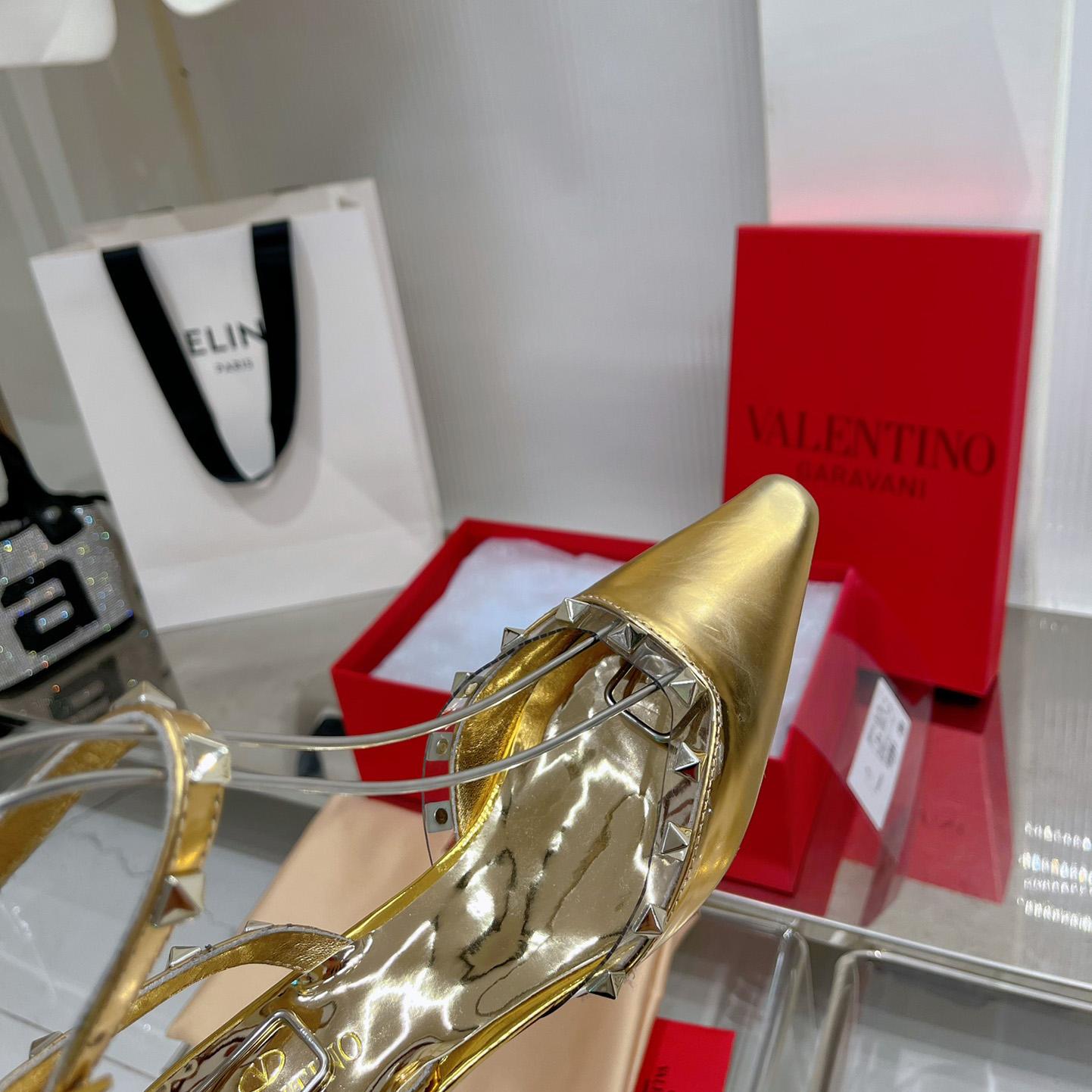 Valenti Garavani Rockstud Couture 58mm Mirrored Pumps - PerfectKickZ