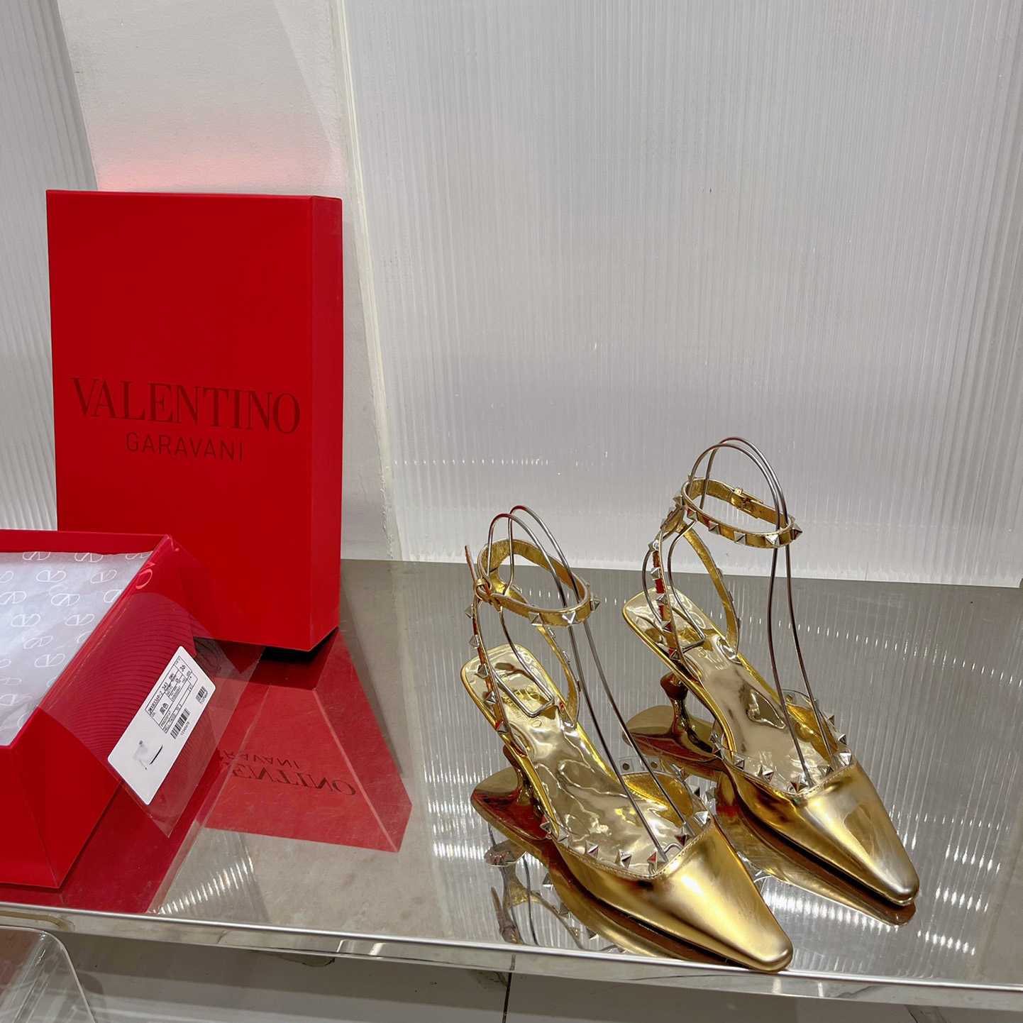 Valenti Garavani Rockstud Couture 58mm Mirrored Pumps - PerfectKickZ