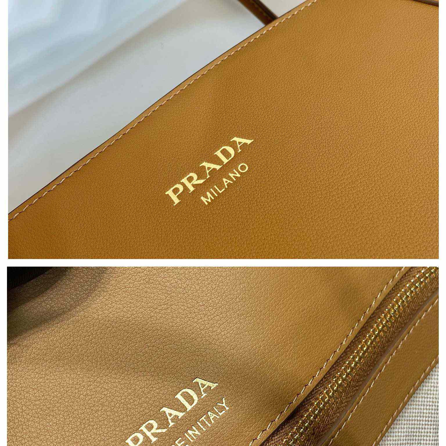 Prada Large Leather Tote Bag - PerfectKickZ