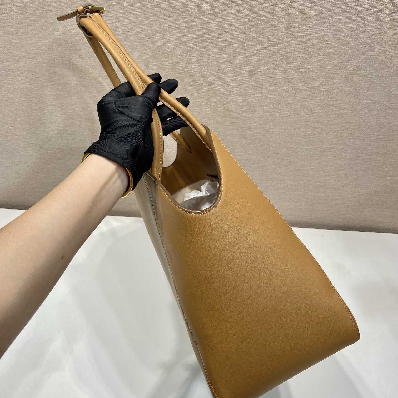 Prada Large Leather Tote Bag - PerfectKickZ