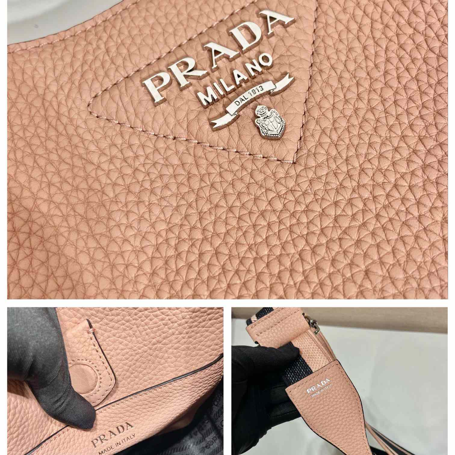 Prada Logo-Plaque Shoulder Bag   (19x20x6cm) - PerfectKickZ