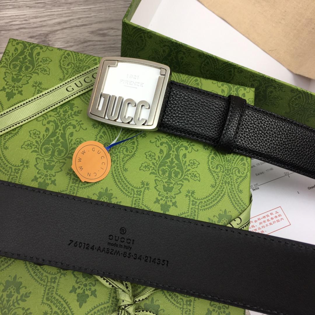 Gucci Leather Belt  35mm - PerfectKickZ