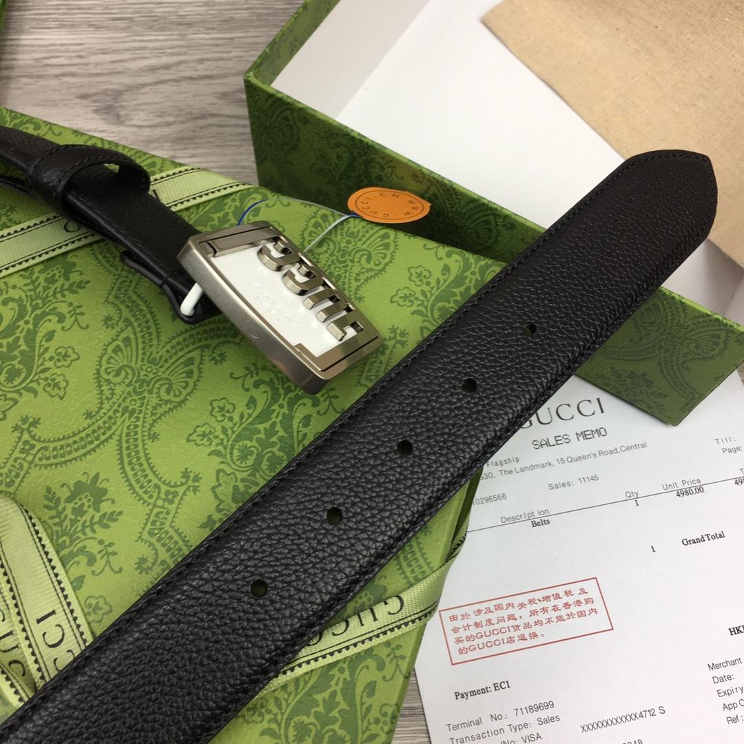 Gucci Leather Belt  35mm - PerfectKickZ
