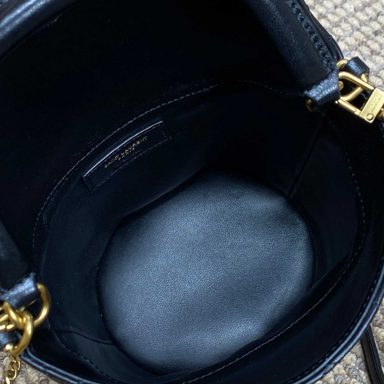 Saint Laurent Gaby Bucket Bag In Lambskin  - PerfectKickZ