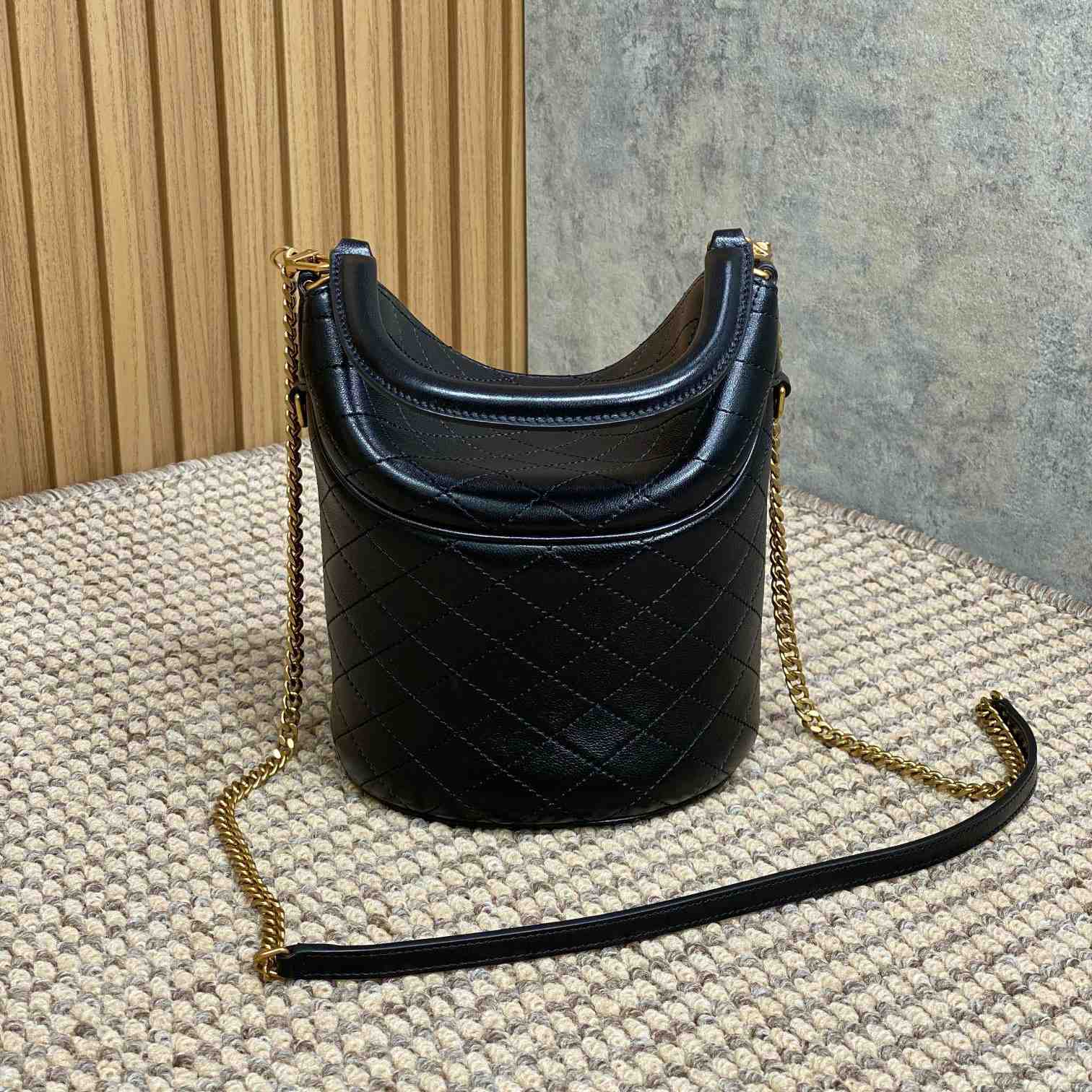 Saint Laurent Gaby Bucket Bag In Lambskin  - PerfectKickZ