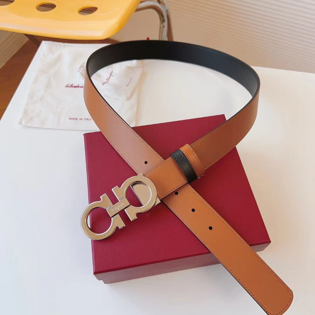 Ferragamo Reversible Leather Belt - PerfectKickZ