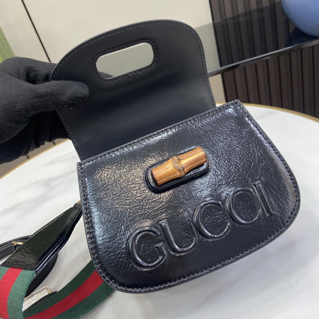 Gucci Bamboo 1947 Mini Top Handle Bag - PerfectKickZ