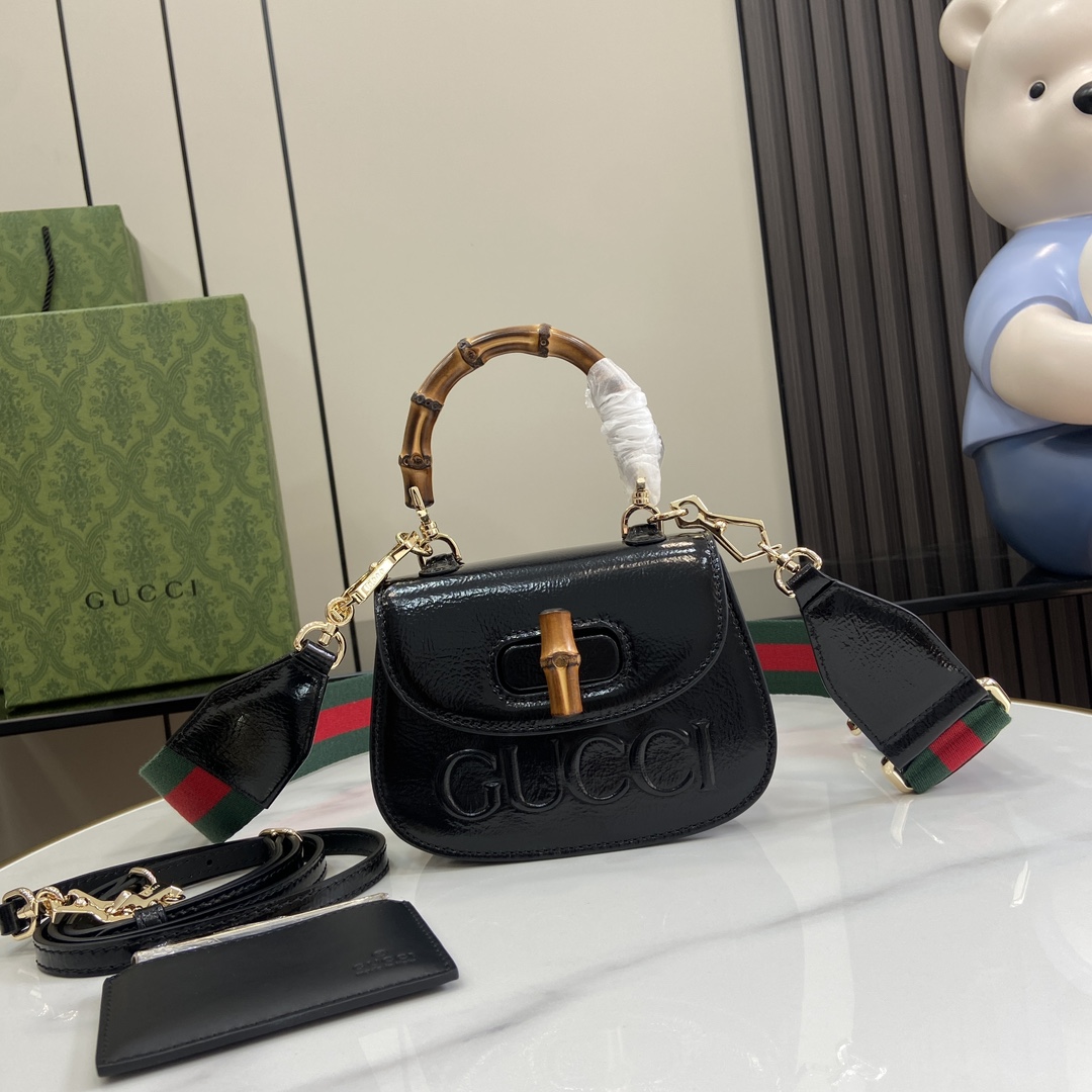 Gucci Bamboo 1947 Mini Top Handle Bag - PerfectKickZ