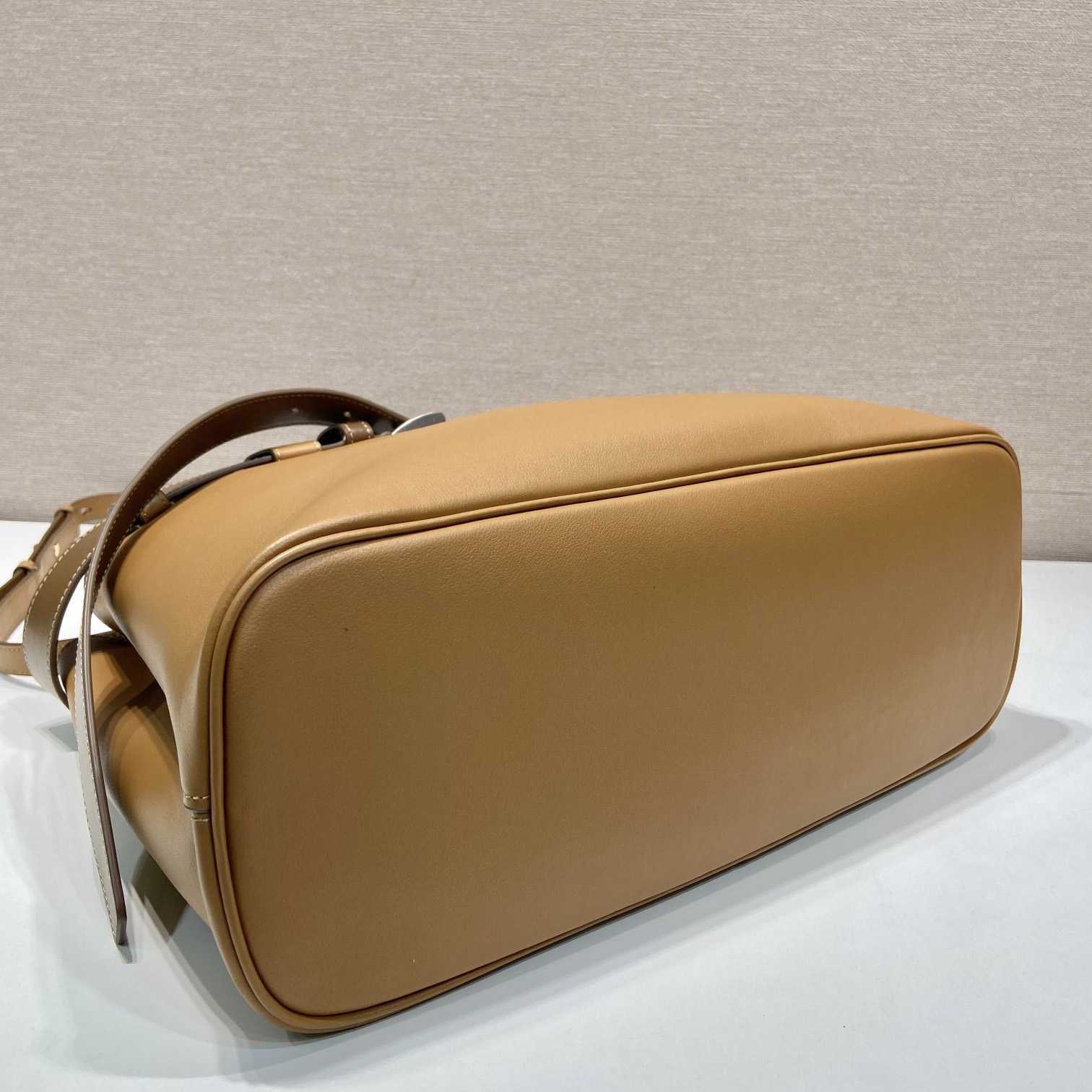 Prada Buckle Large Leather Handbag With Belt - PerfectKickZ
