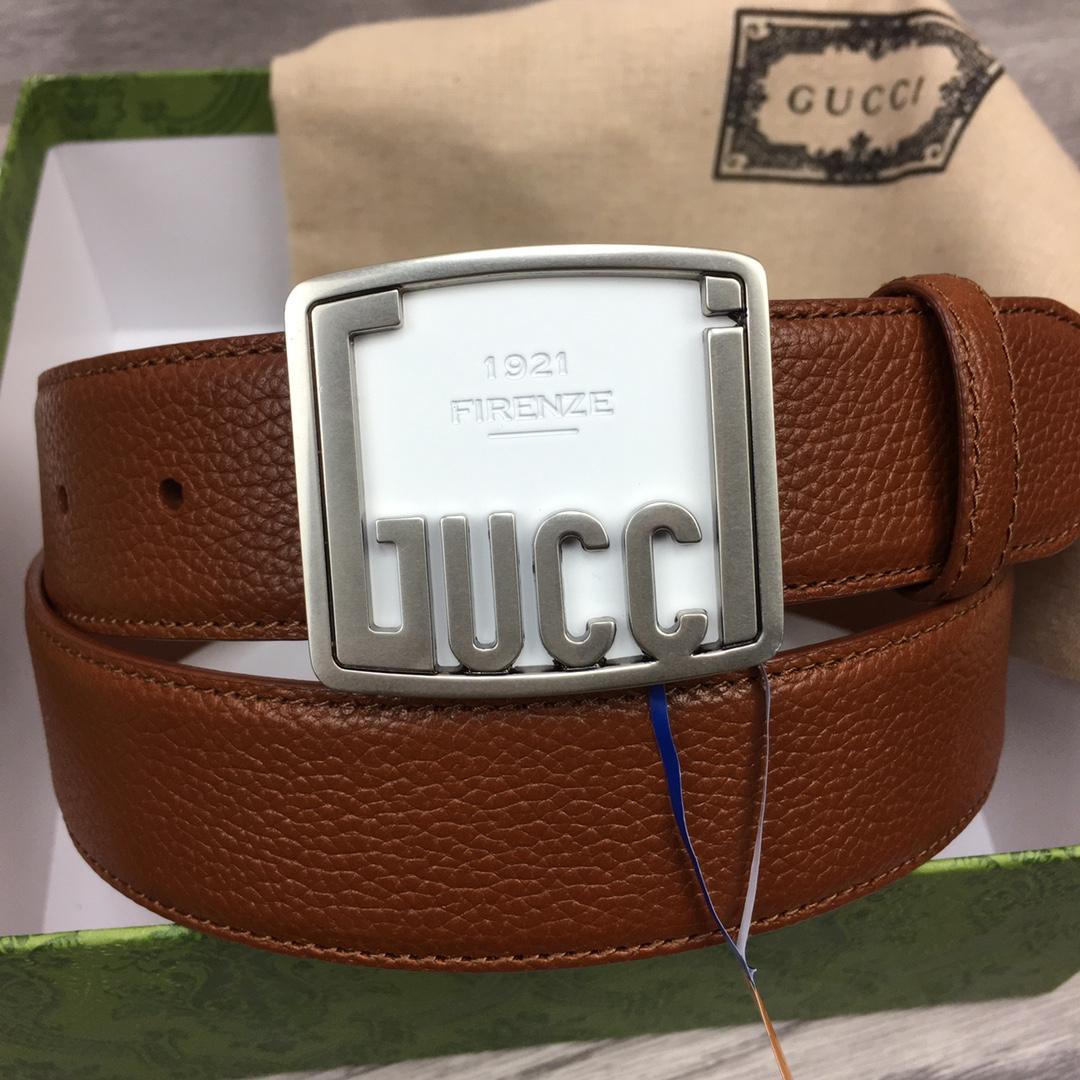 Gucci Leather Belt  35mm - PerfectKickZ