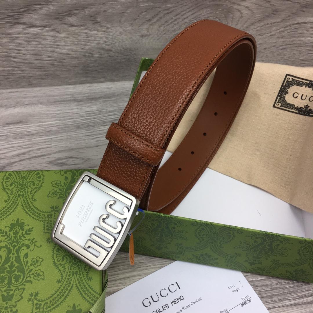 Gucci Leather Belt  35mm - PerfectKickZ