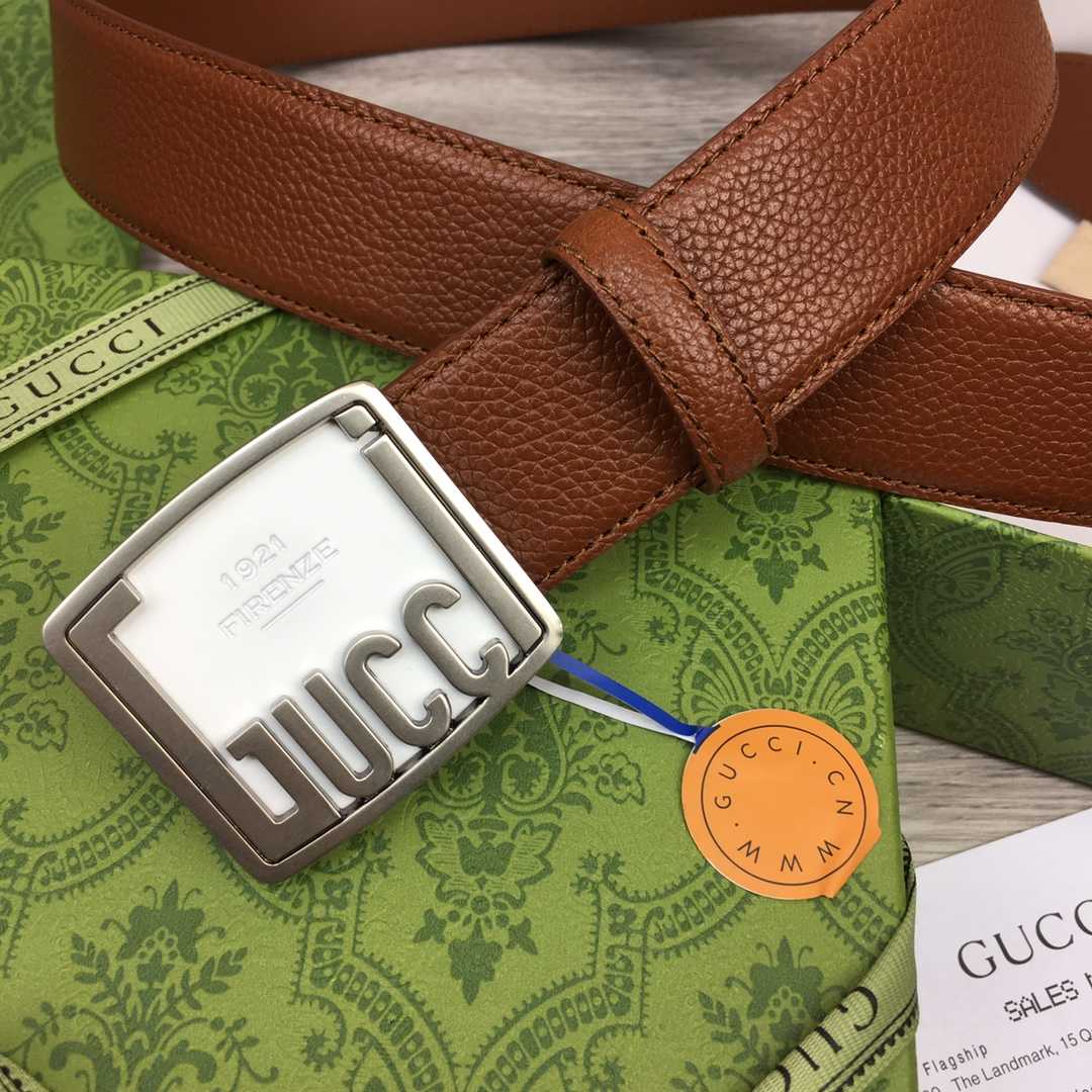 Gucci Leather Belt  35mm - PerfectKickZ