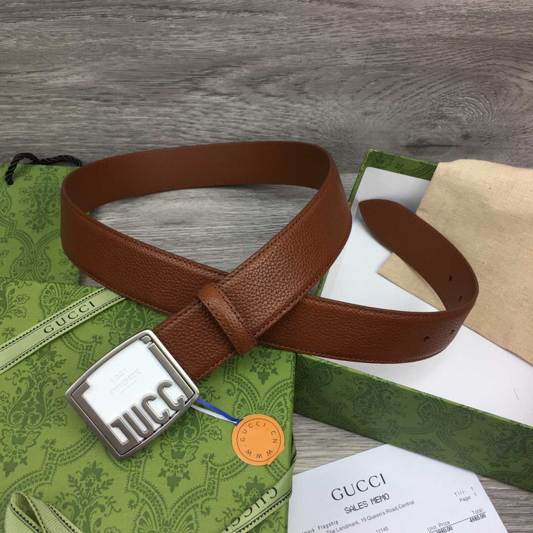 Gucci Leather Belt  35mm - PerfectKickZ