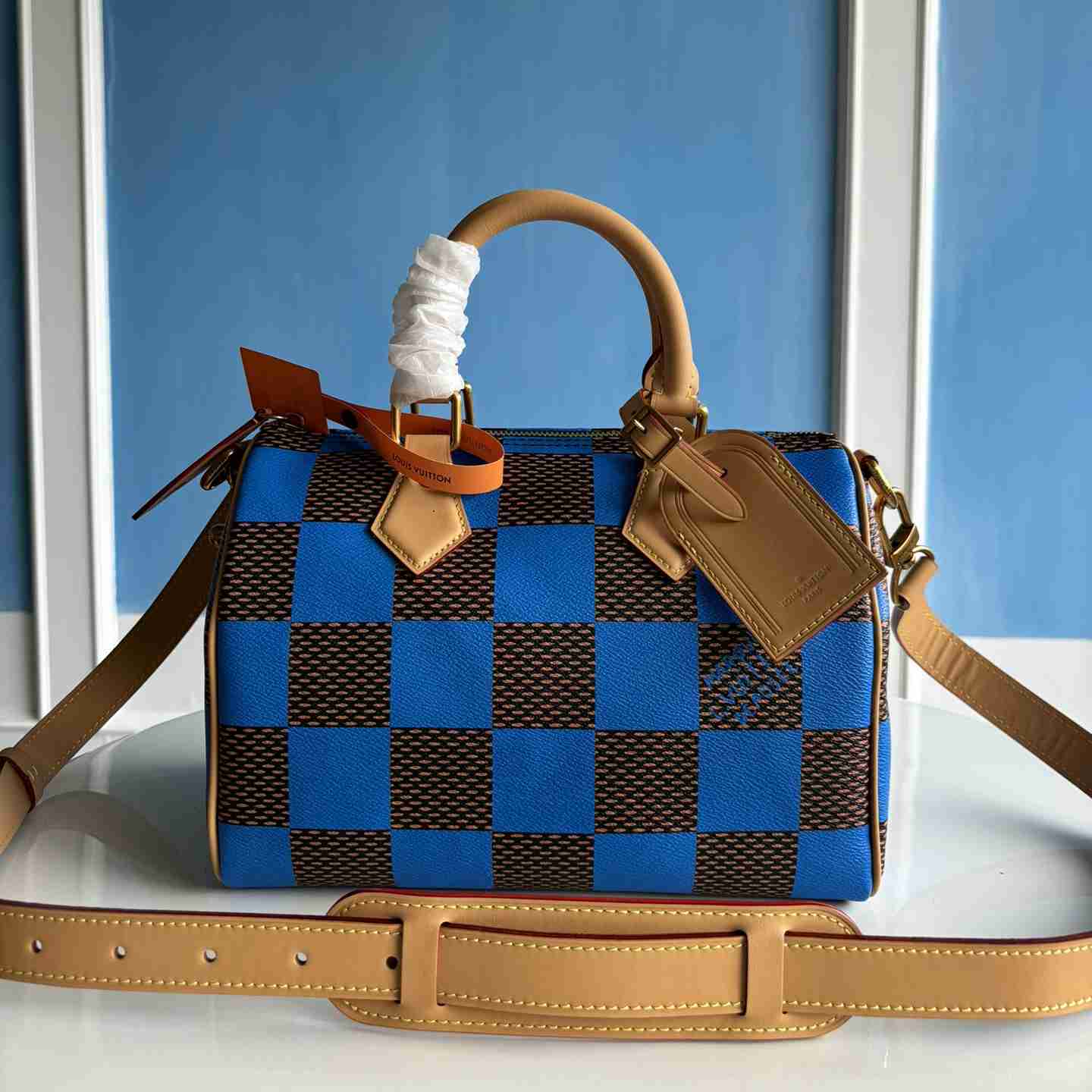 Louis Vuitton Speedy 25 Bandoulière Damier Pop   N40585 - PerfectKickZ