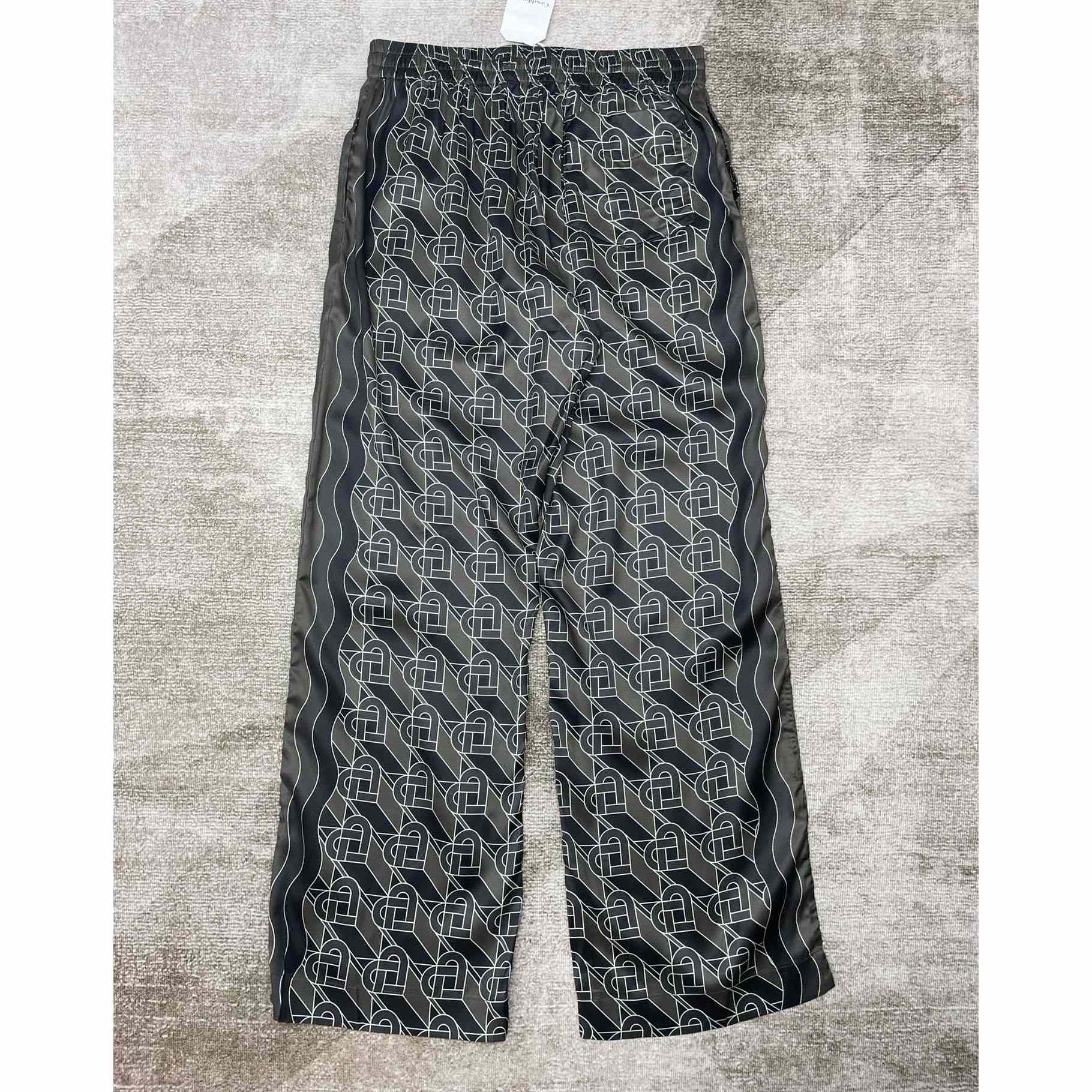 Casablanca Heart Monogram-print Silk Trousers CA3463 - PerfectKickZ