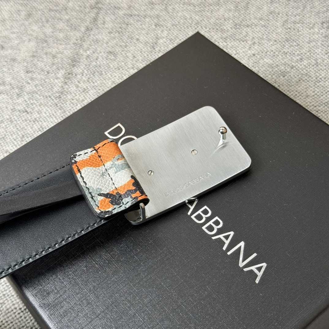 Dolce & Gabbana Camouflage-print Leather Belt - PerfectKickZ