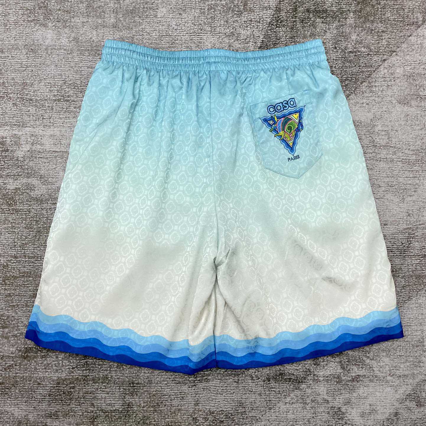 Casablanca Logo Drawstring Silk Shorts    C2003 - PerfectKickZ