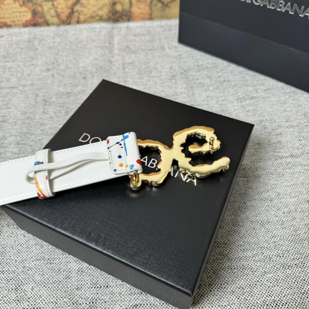 Dolce & Gabbana Abstract-print Buckle Belt - PerfectKickZ