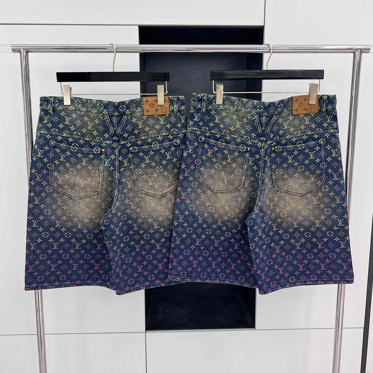 Louis Vuitton Monogram Denim Shorts - PerfectKickZ