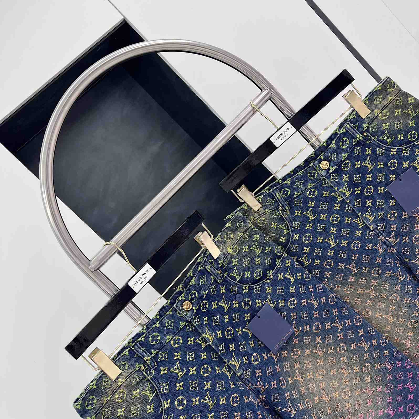 Louis Vuitton Monogram Denim Shorts - PerfectKickZ