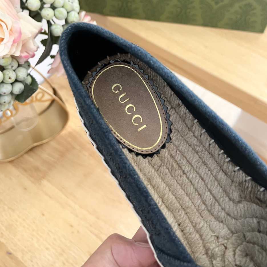Gucci Women's Espadrille With GG Crystals - PerfectKickZ