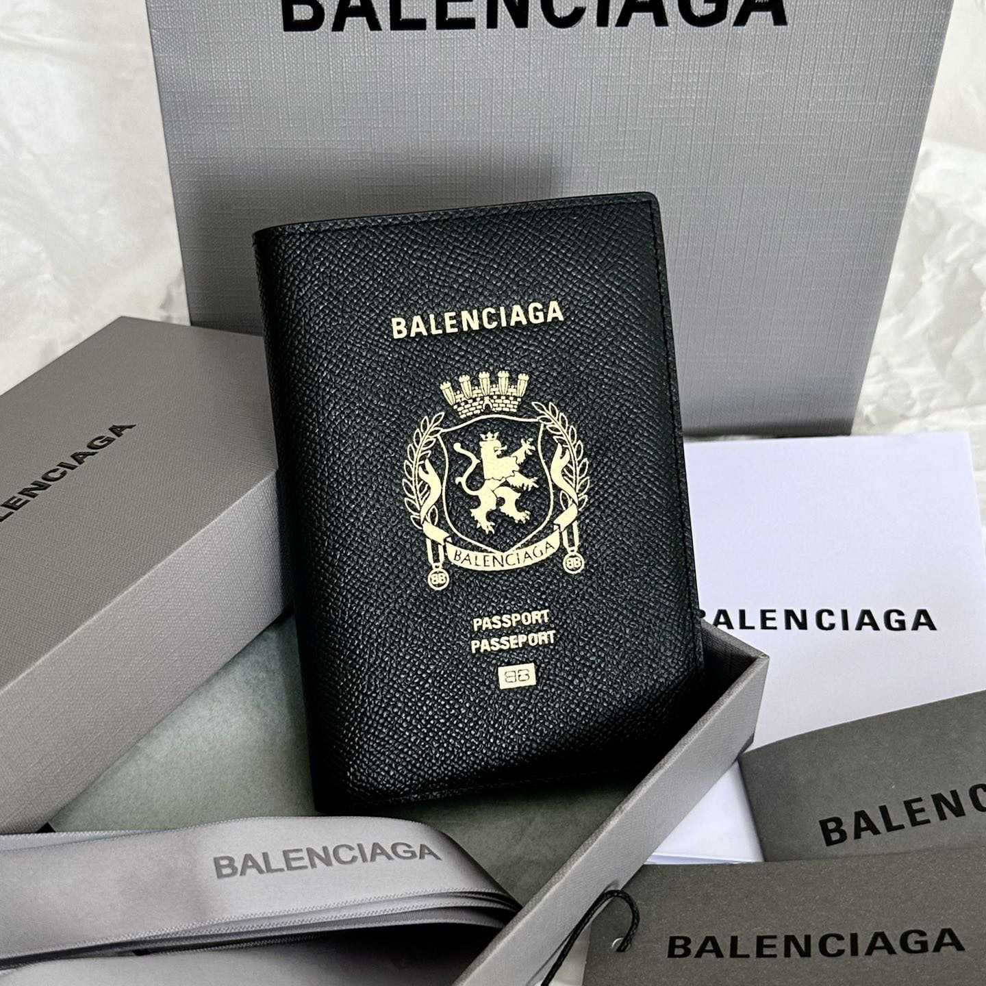 Balenciaga Passport Wallet  (14×10×1.5cm) - PerfectKickZ