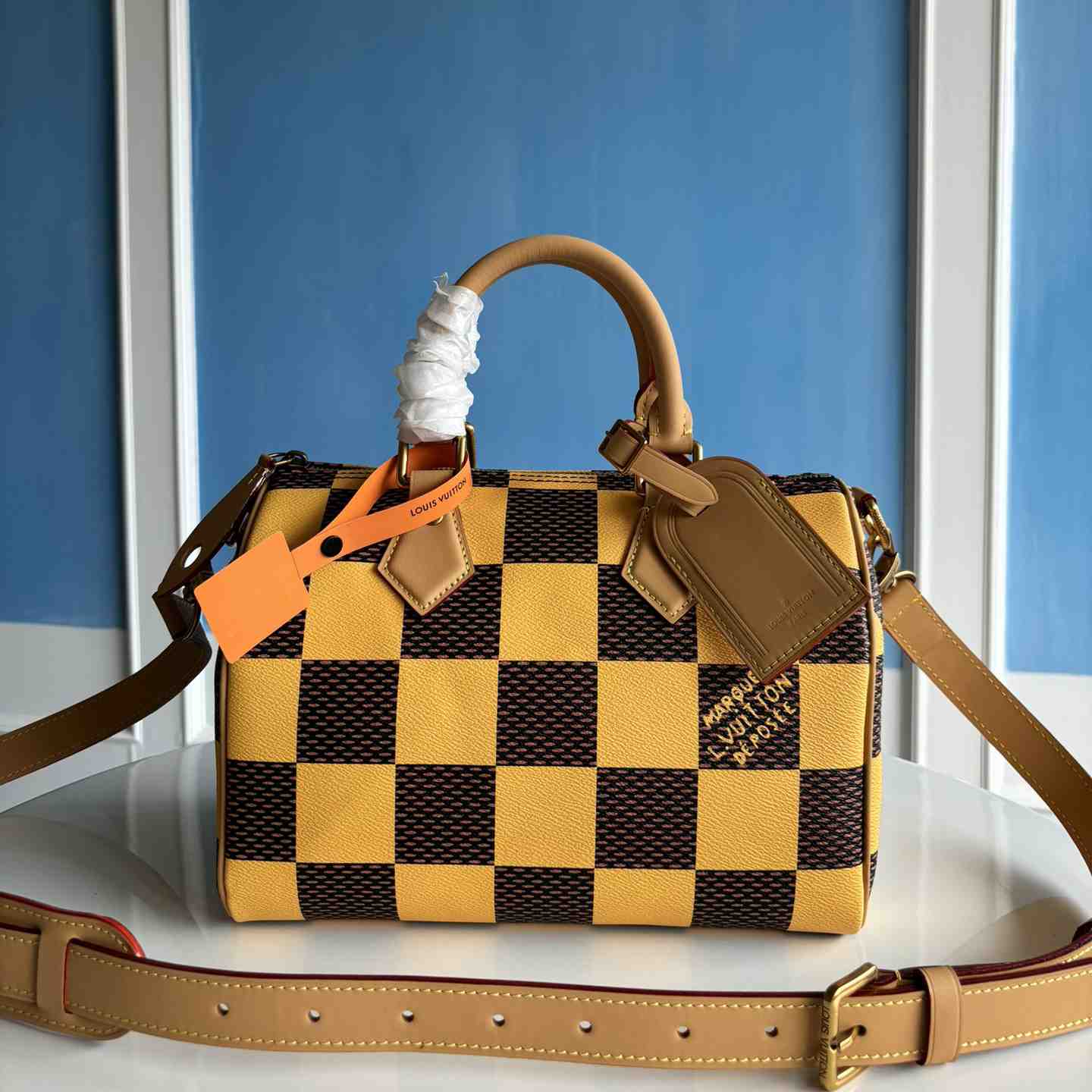 Louis Vuitton Speedy 25 Bandoulière Damier Pop   N40584 - PerfectKickZ
