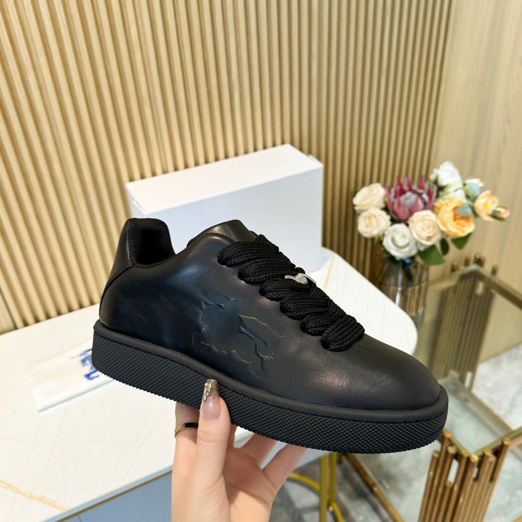Burberry Leather Box Sneakers - PerfectKickZ