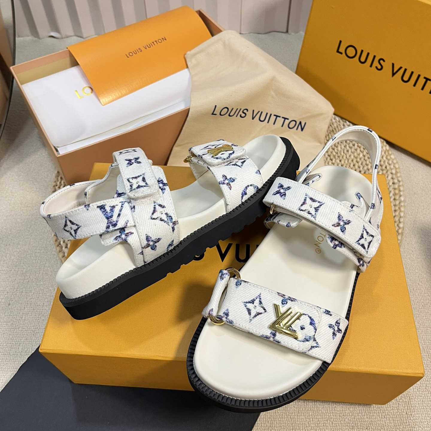Louis Vuitton LV Sunset Comfort Flat Sandal    - PerfectKickZ
