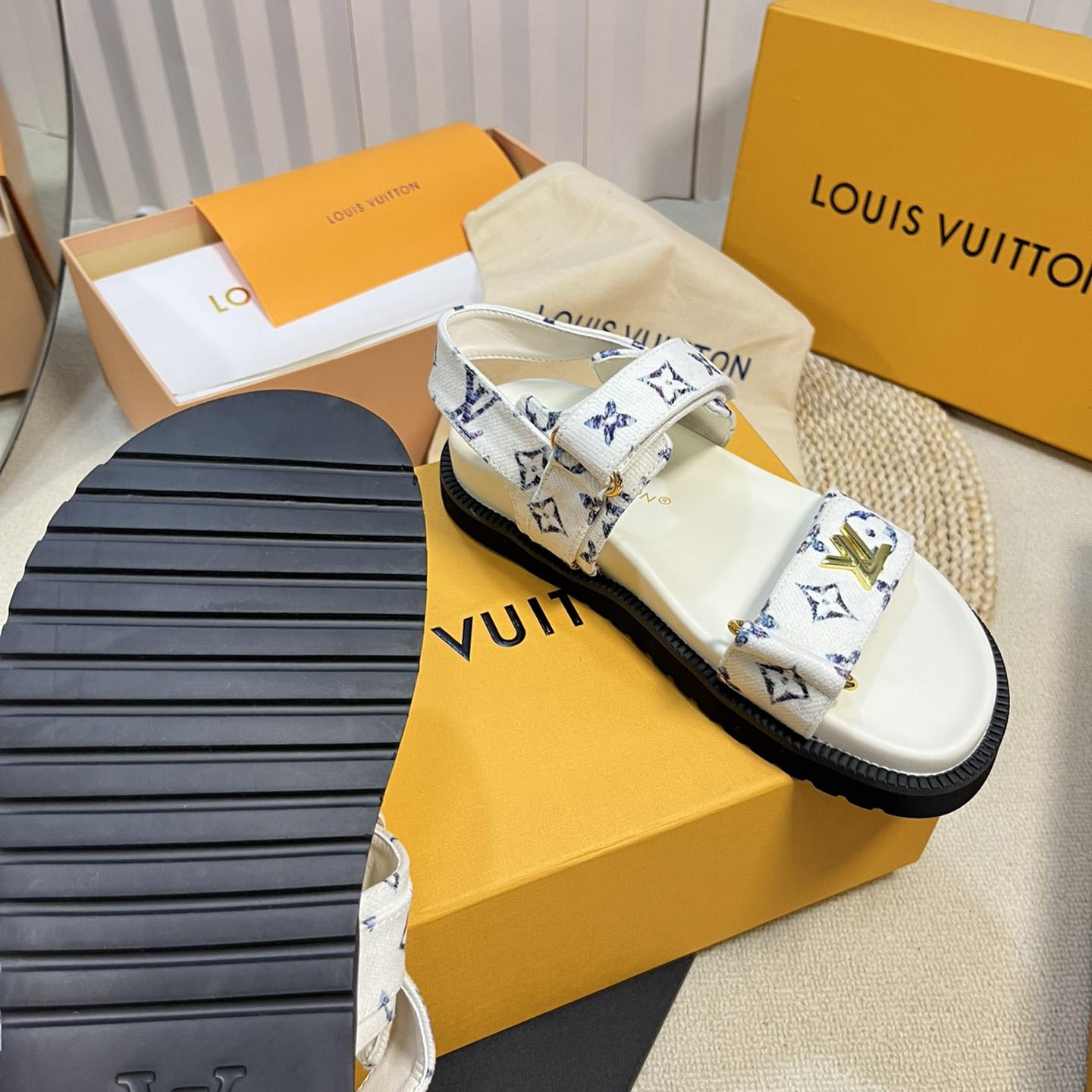 Louis Vuitton LV Sunset Comfort Flat Sandal    - PerfectKickZ