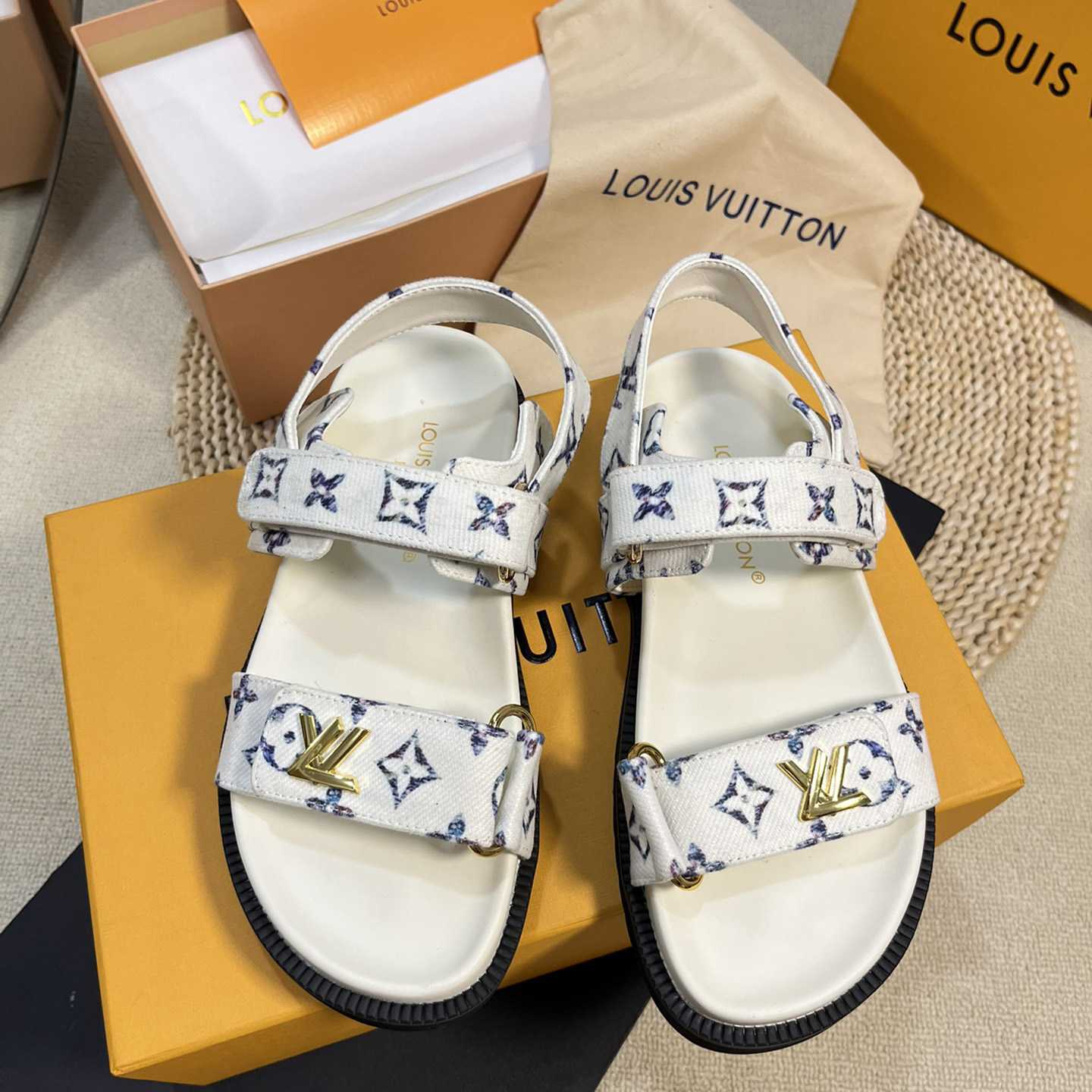 Louis Vuitton LV Sunset Comfort Flat Sandal    - PerfectKickZ