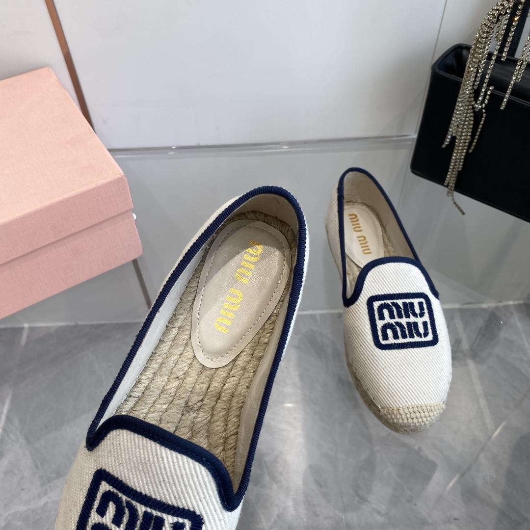 Miu Miu Cotton Drill Espadrilles - PerfectKickZ