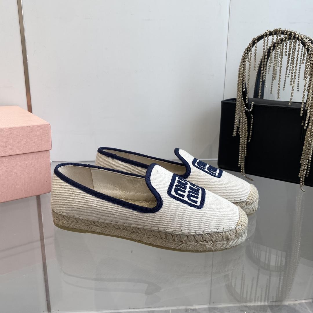 Miu Miu Cotton Drill Espadrilles - PerfectKickZ