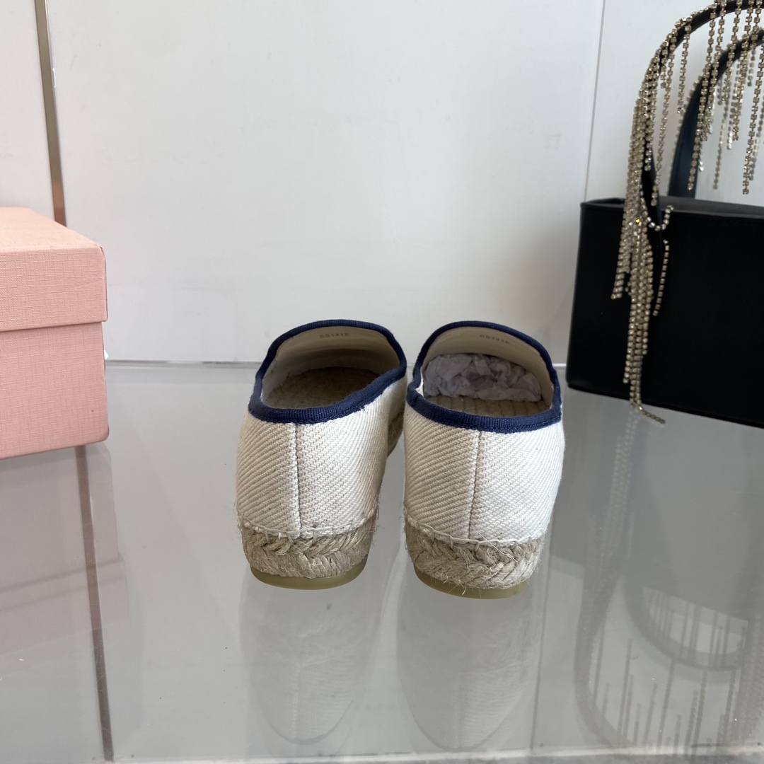 Miu Miu Cotton Drill Espadrilles - PerfectKickZ