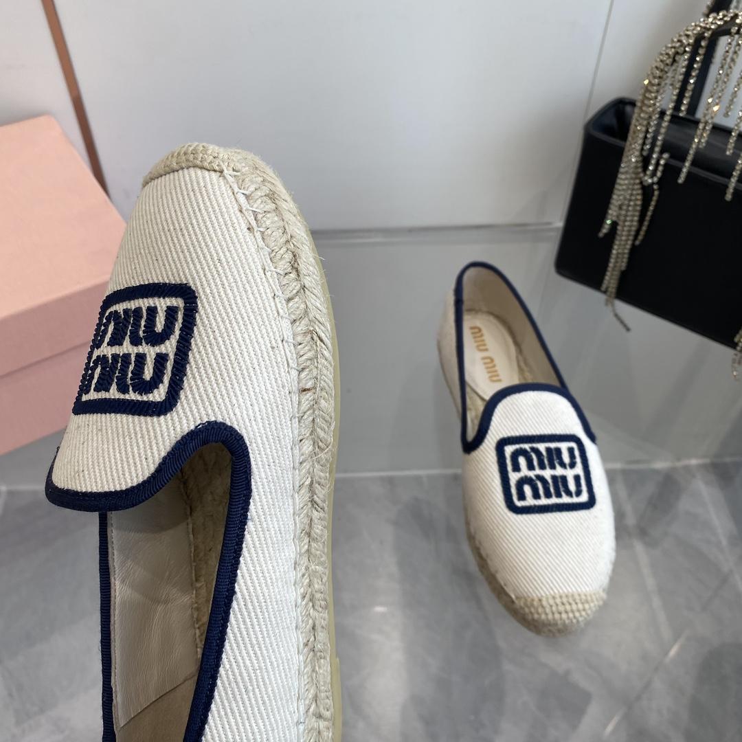 Miu Miu Cotton Drill Espadrilles - PerfectKickZ