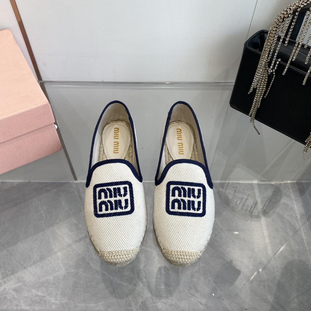 Miu Miu Cotton Drill Espadrilles - PerfectKickZ