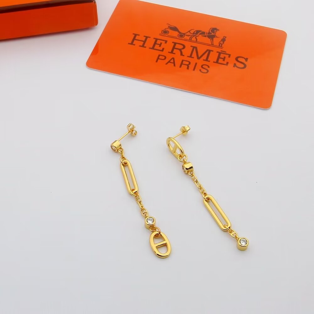 Hermes Chaine D'ancre Chaos Earrings - PerfectKickZ