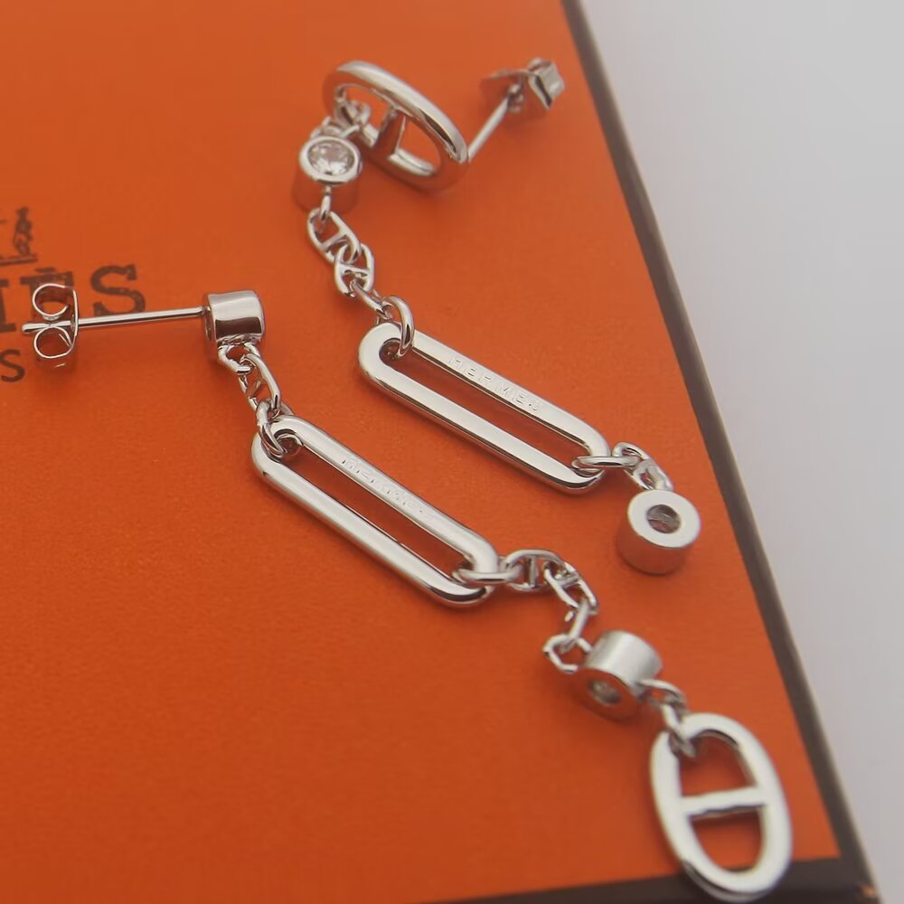 Hermes Chaine D'ancre Chaos Earrings - PerfectKickZ