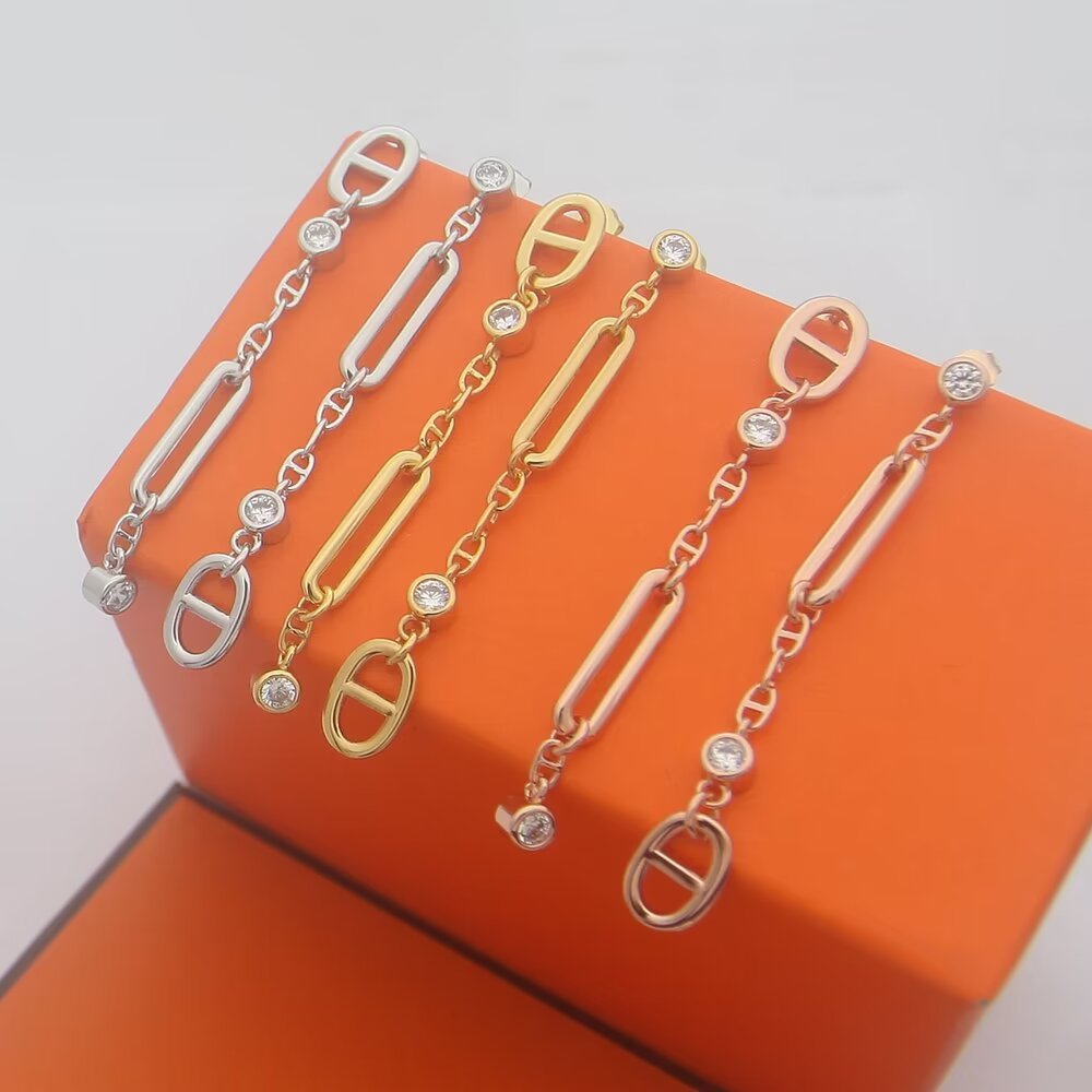 Hermes Chaine D'ancre Chaos Earrings - PerfectKickZ