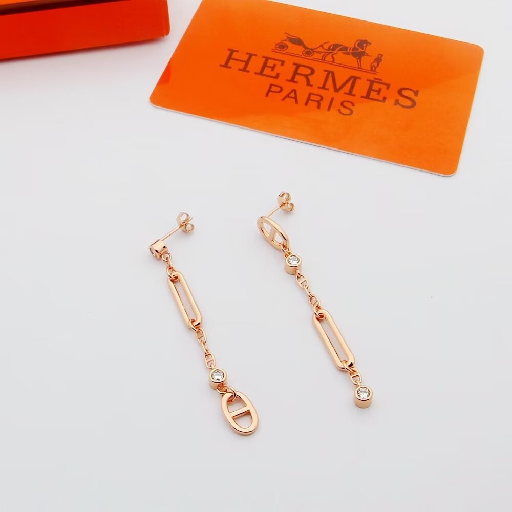 Hermes Chaine D'ancre Chaos Earrings - PerfectKickZ