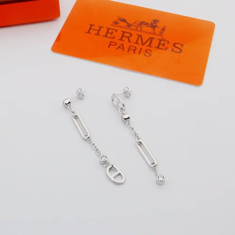Hermes Chaine D'ancre Chaos Earrings - PerfectKickZ