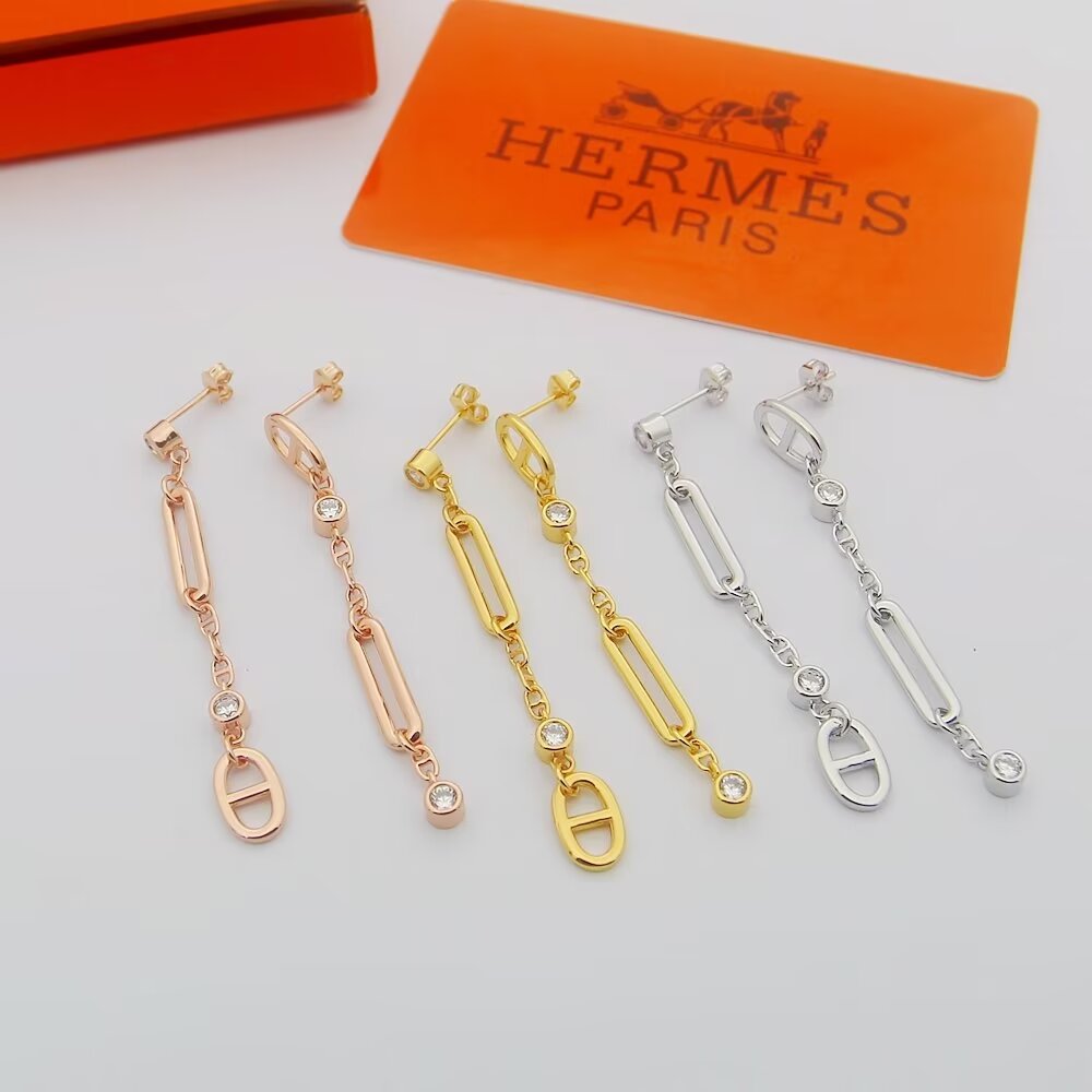 Hermes Chaine D'ancre Chaos Earrings - PerfectKickZ