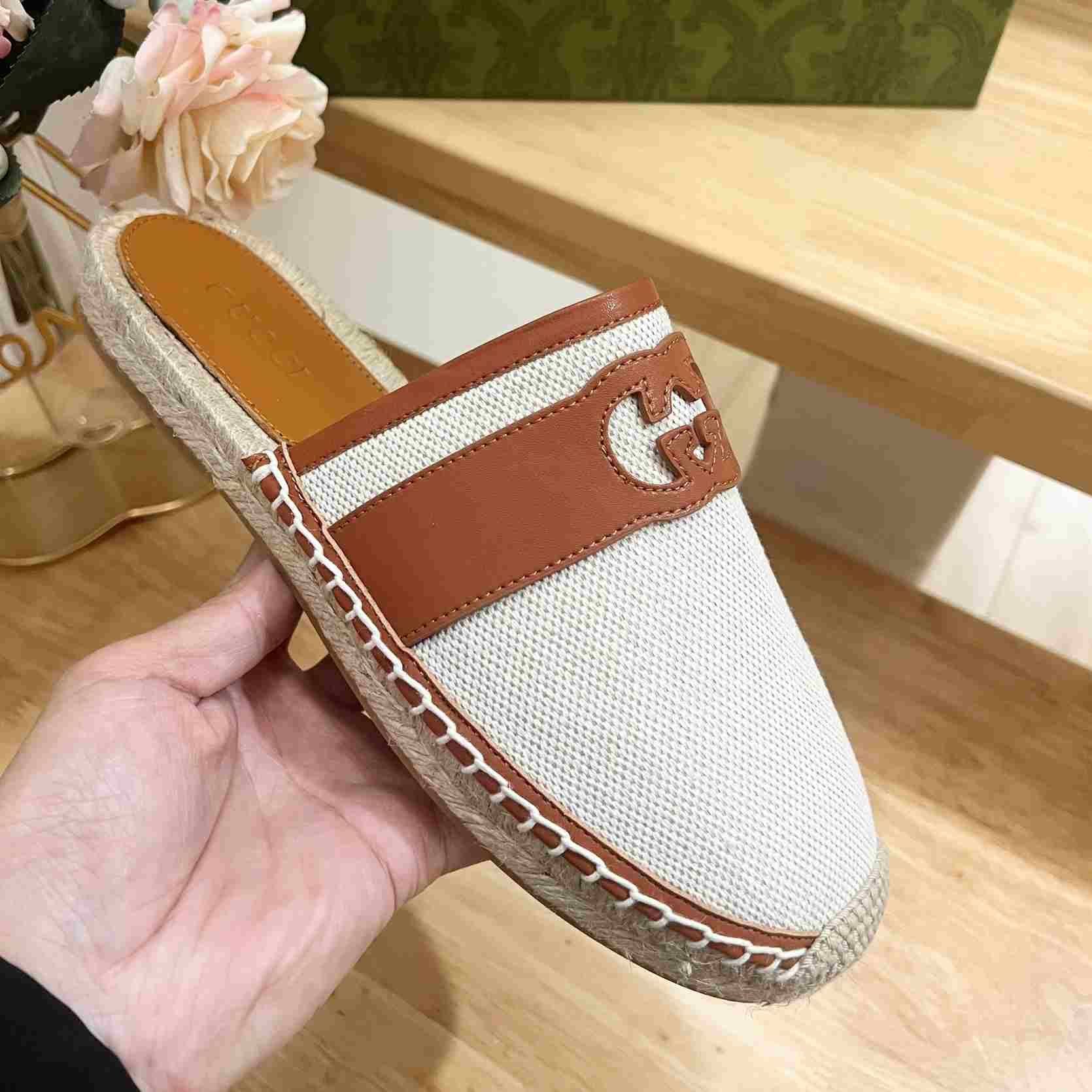 Gucci Interlocking G Slide Espadrille - PerfectKickZ