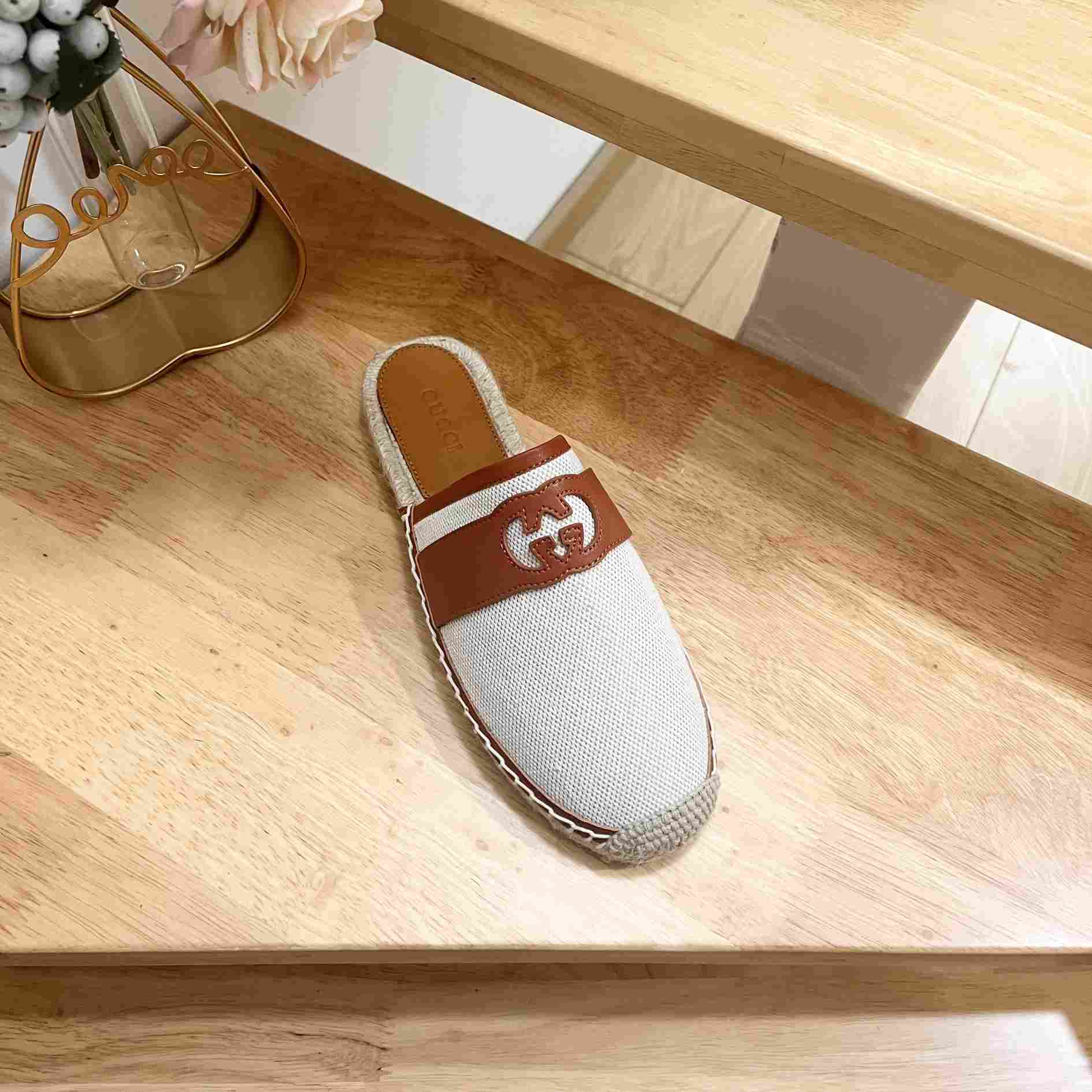 Gucci Interlocking G Slide Espadrille - PerfectKickZ