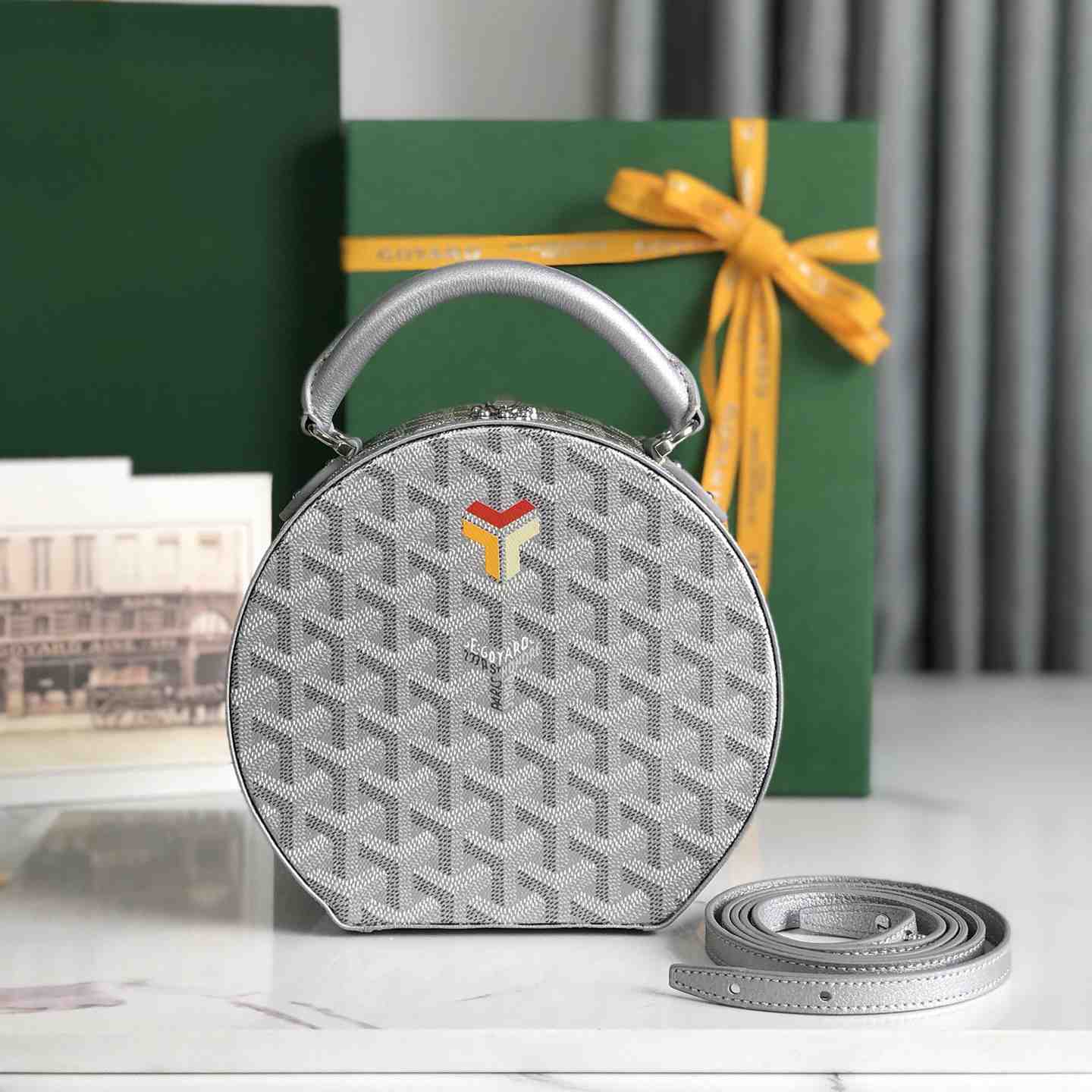 Goyard The Alto Hatbox Trunk Bag(18-16.5-7cm) - PerfectKickZ